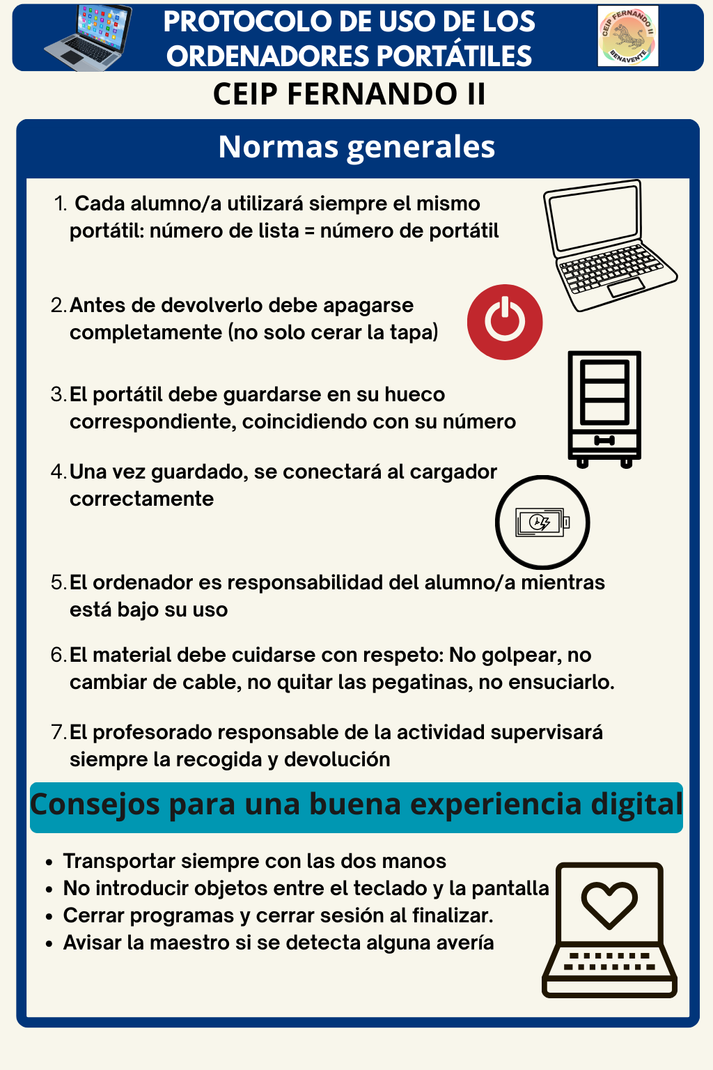 Imagen sobre el protocolo del uso de los portálites Imagen sobre el protocolo del uso de los portálites
